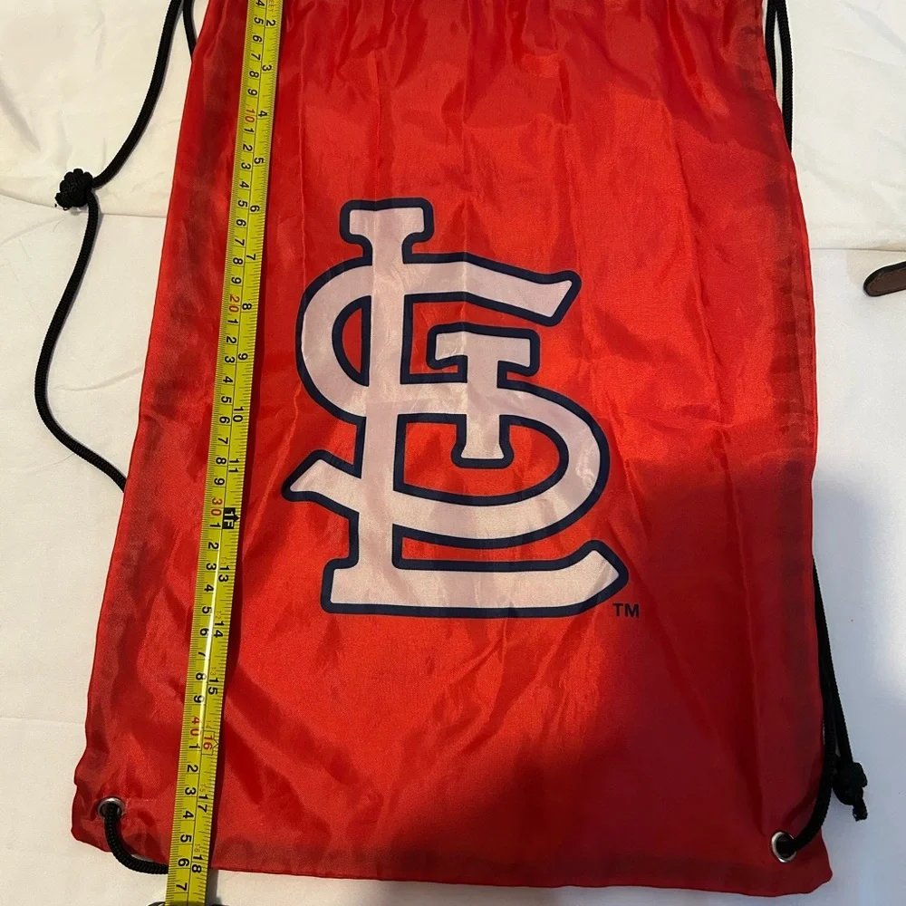 Red Drawstring Bag with STL Logo